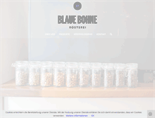 Tablet Screenshot of blauebohne.com